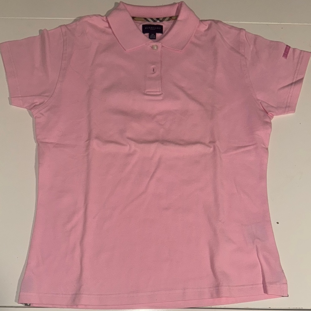 Burberry Golf Pink Polo Shirt